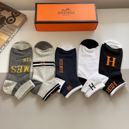 HERMES 26S ANKLE SOCKS 398696 (1 BOX)