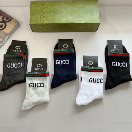 GUCCI 26S CREW SOCKS 405321 (1 BOX)