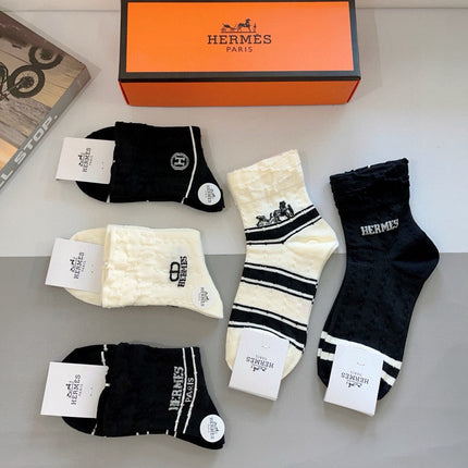 HERMES 26S ANKLE SOCKS 283671 (1 BOX)