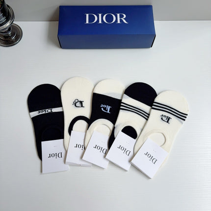 DIOR 26S NO-SHOW SOCKS 413893 (1 BOX)