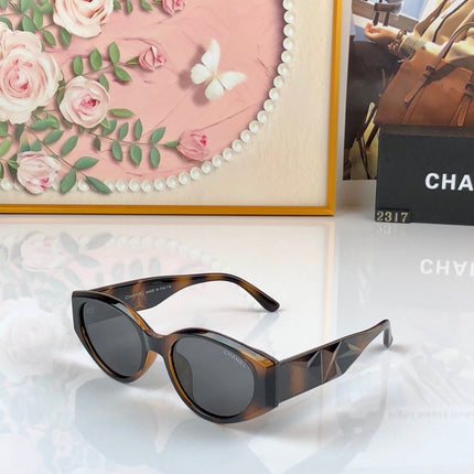 CHANEL 26S GEOMETRIC CAT EYE FRAME IN ACETATE 505204