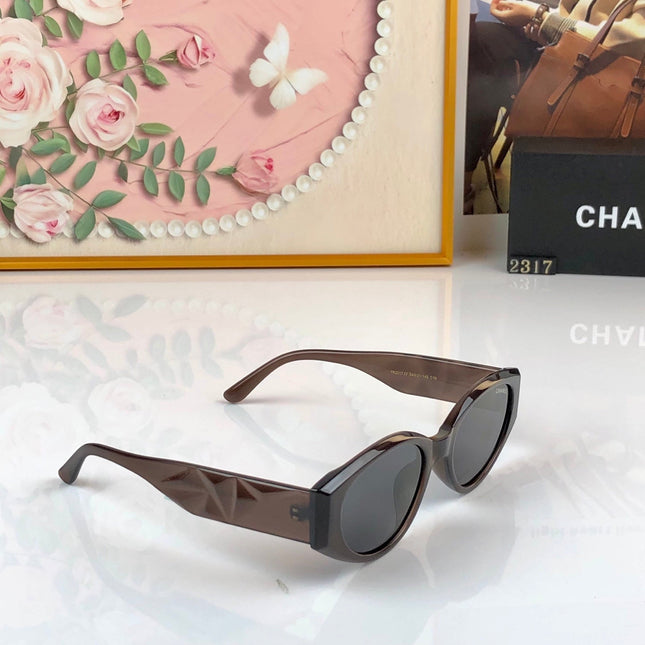 CHANEL 26S GEOMETRIC CAT EYE FRAME IN ACETATE 505203