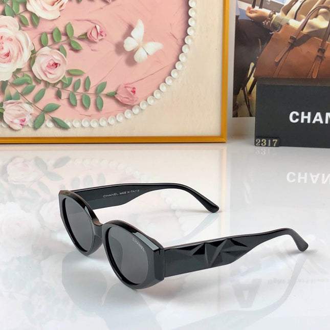 CHANEL 26S GEOMETRIC CAT EYE FRAME IN ACETATE 505202