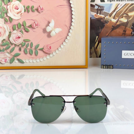 GUCCI 26S AVIATOR FRAME IN METAL 426534