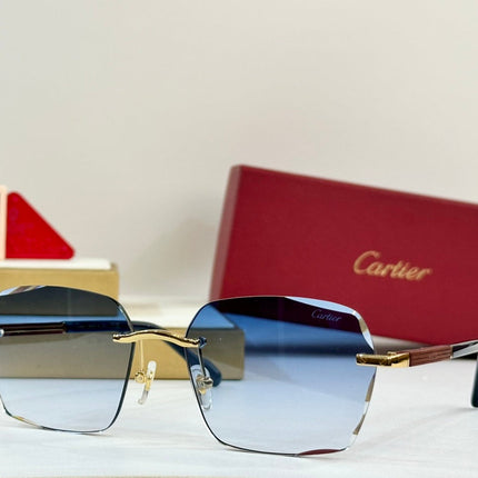 SANTOS SQUARE FRAME SUNGLASSES 530303 IN METAL