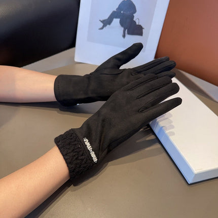 GLOVES IN BLACK WOOL 439182