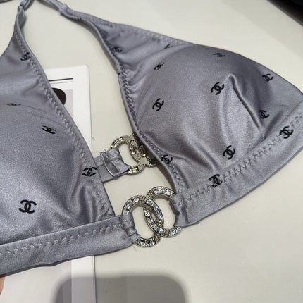 CHANEL BIKINI 25S TWO PIECE IN GRAY 742678