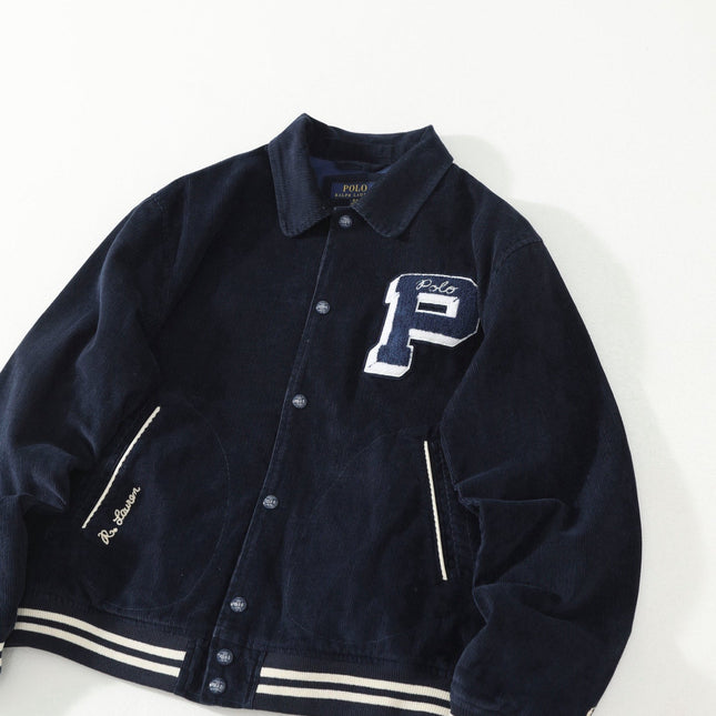 RALPH LAUREN 26S CORDUROY VARSITY JACKET 627
