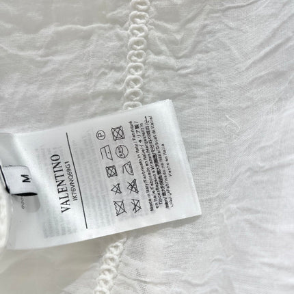VALENTINO 26S SLEEVELESS CROCHET-TRIM TOP 449
