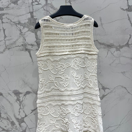 VALENTINO 26S SLEEVELESS KNIT MINI DRESS 430