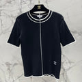 26S SHORT SLEEVE CREW NECK KNIT TOP 1627