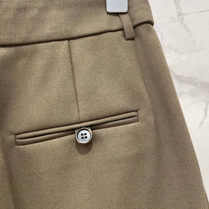 YSL 26S PLEATED BERMUDA SHORTS 455
