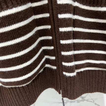 PRADA 26S KNIT ZIP-UP HOODIE 1275