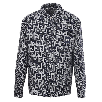 FENDI 26S LAPEL-COLLAR SHIRT JACKET 570