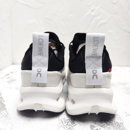 CLOUDTILT 2.0 SNEAKER PALE GRAY MIX BLACK CALFSKIN AND BREATHABLE MESH