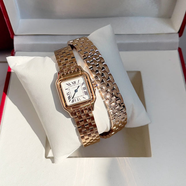 PANTHÈRE DE CARTIER WATCH ROSE GOLD CASE