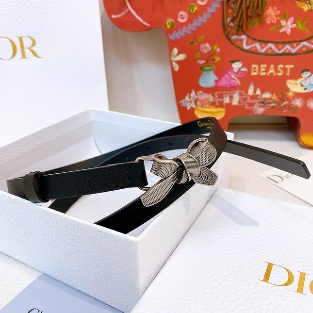 DIOR 26S BELT 15 MM IN BLACK CALFSKIN 657716