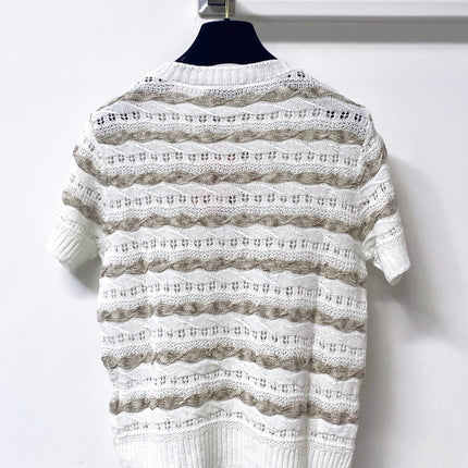 MIUMIU 26S SHORT-SLEEVED SWEATER STYLE 1045