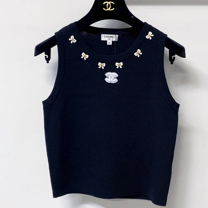 CHANEL 26S KNIT SLEEVELESS TOP STYLE 1255