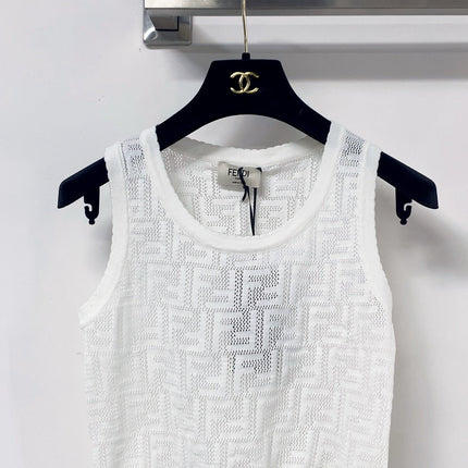 FENDI 26S SLEEVELESS KNIT TOP 328