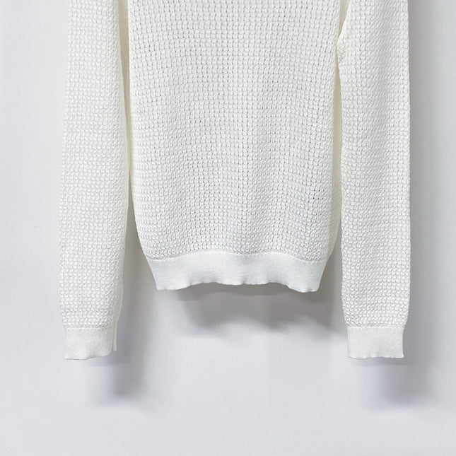 RALPH LAUREN 26S CREW-NECK OPENWORK KNIT SWEATER 760