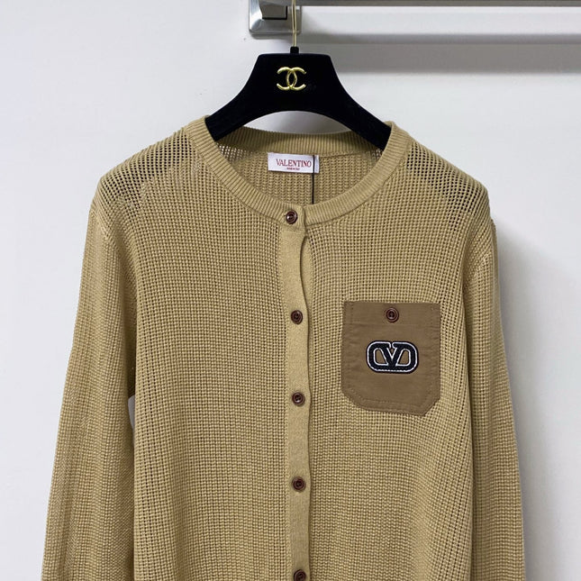 VALENTINO 26S CREW NECK KNIT CARDIGAN 323