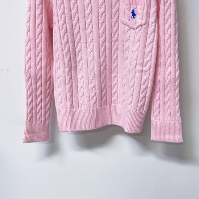 RALPH LAUREN 26S CREW-NECK CABLE-KNIT SWEATER 725