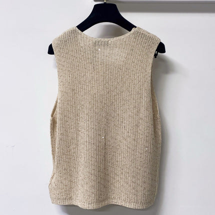 VALENTINO 26S V-NECK BUTTONED KNIT VEST 417