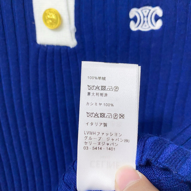 CELINE 26S KNIT POLO TOP 676
