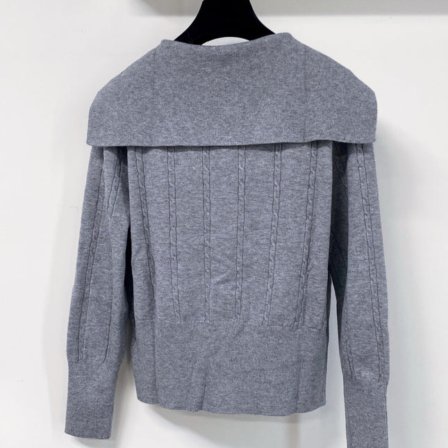 DIOR 26S SAILOR-COLLAR KNIT CARDIGAN 1608