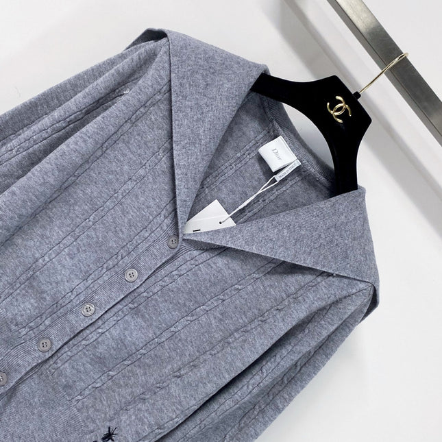 DIOR 26S SAILOR-COLLAR KNIT CARDIGAN 1608