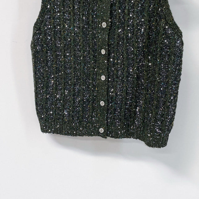 DIOR 26S KNIT BUTTON-FRONT VEST 1607
