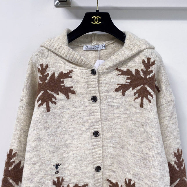 DIOR 26S HOODED KNIT CARDIGAN 1602