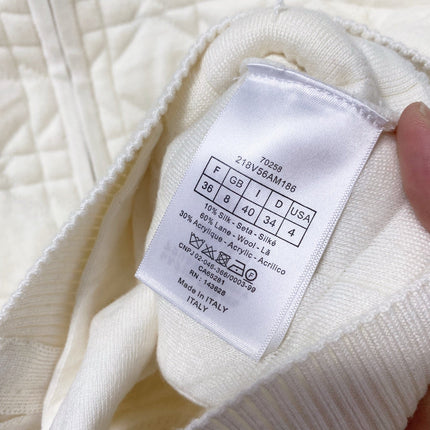 DIOR 26S DIAMOND-PATTERN KNIT VEST 1626
