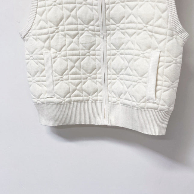 DIOR 26S DIAMOND-PATTERN KNIT VEST 1626