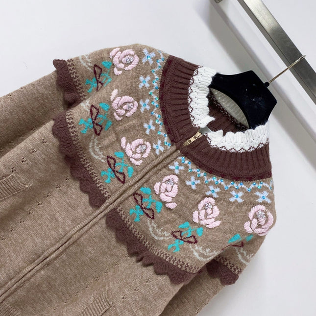 DIOR 26S ZIP-UP KNIT CARDIGAN 1628