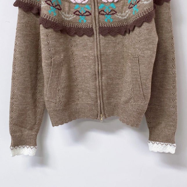 DIOR 26S ZIP-UP KNIT CARDIGAN 1628
