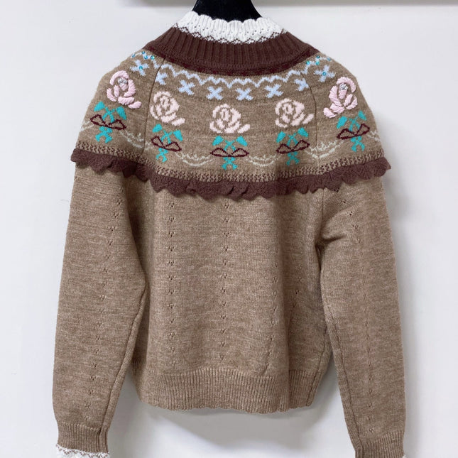 DIOR 26S ZIP-UP KNIT CARDIGAN 1628