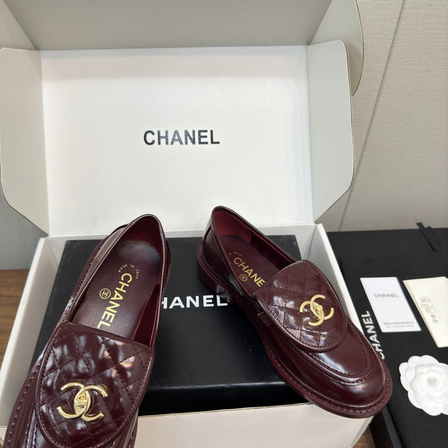 MOCCASIN 2.5 CM IN MAHOGANY RED PREMIUM LAMBSKIN