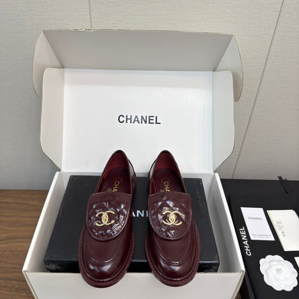 MOCCASIN 2.5 CM IN MAHOGANY RED PREMIUM LAMBSKIN