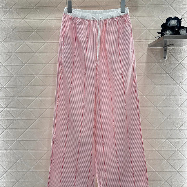 GUCCI STRIPED WIDE-LEG PANTS 276518