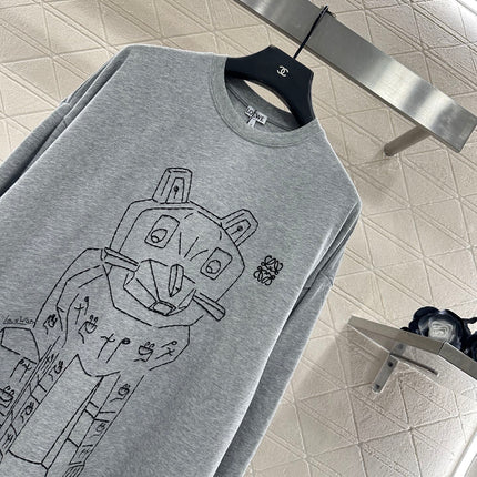 LOEWE LONG-SLEEVE CREW NECK T-SHIRT STYLE 237