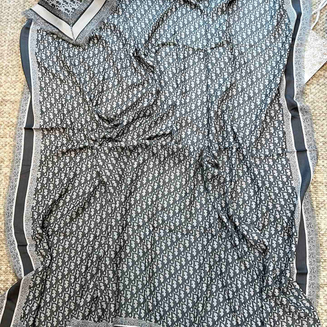 DIOR 26S SCARF 140 IN CASHMERE AND SILK 513543