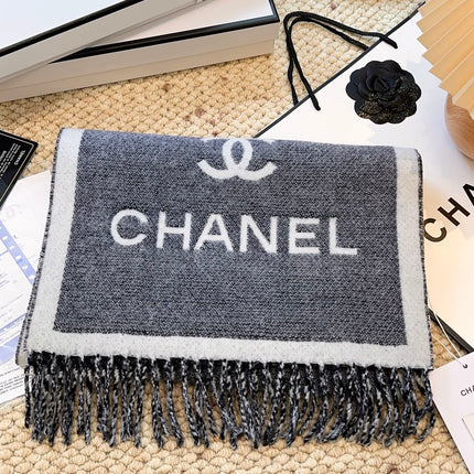 CHANEL 26S SCARF 185 IN WOOL 509285