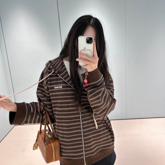 MIUMIU FLEECE HOODED JACKET STYLE 18