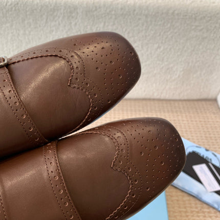DOUBLE MONK MULES IN DARK BROWN CALFSKIN