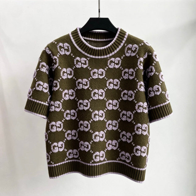 GUCCI 26S SHORT-SLEEVE KNIT SWEATER 532
