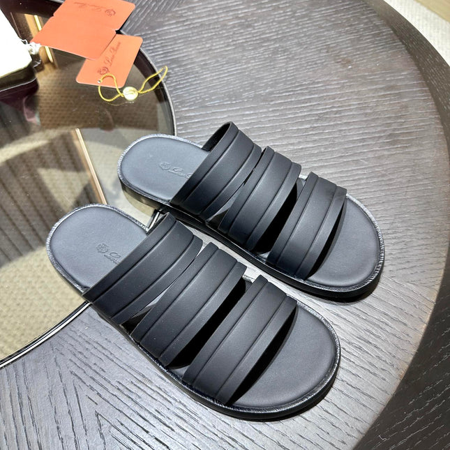 LP NAHA SANDAL BLACK LAMBSKIN