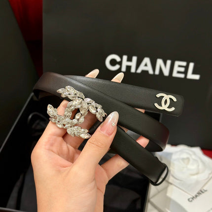 CHANEL 26S BELT 20 MM IN BLACK CALFSKIN 658410