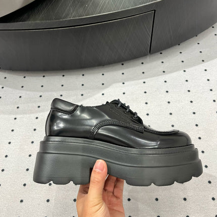OXFORD SHOES 55 MM IN BLACK CALFSKIN